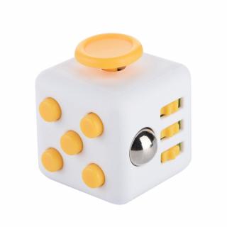 Cube Dice Fidget cube Antistresová kostka Barva: Žluto bílá