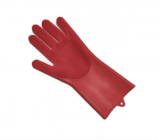 Magické nezničitelné gumové rukavice na mytí (1pár) Barva: Červená