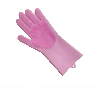 Magické nezničitelné gumové rukavice na mytí (1pár) Barva: Růžová