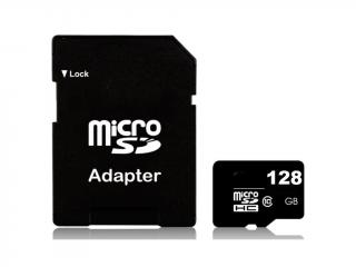 Paměťová karta Micro SD 128 GB + adaptér