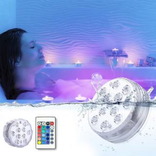Voděodolné LED světlo s dálkovým ovládáním (Do bazénu nebo vany)