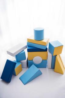 Molitanová stavebnice Moliplay 17 dílů koženka velikost L (Velikost L - 20 cm)