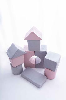 Molitanová stavebnice Moliplay Velvet Pastels 10 dílů velikost L (Velikost L)