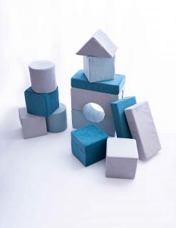 Molitanová stavebnice Moliplay Velvet Pastels 13 dílů velikost L (Velikost L)