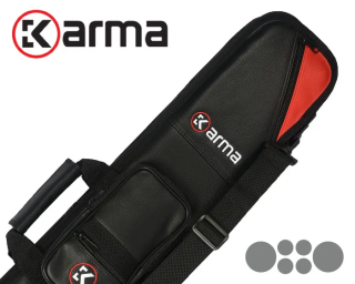 Karma Bara 2x4 kulečníkové pouzdro - černá / červená