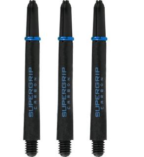 Násadky na šipky Harrows supergrip carbon Blue medium - sada 3 ks