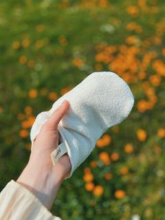 Fiflenka | Kosmetická rukavička | MA-03 | Biobavlna bílá