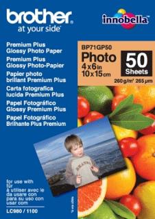 BP71GP50 (fotopapíry – 50 listů, 10x15cm Premium Glossy, 260g/m2)