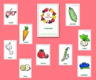 Obrázkové karty - Fruit and vegetable