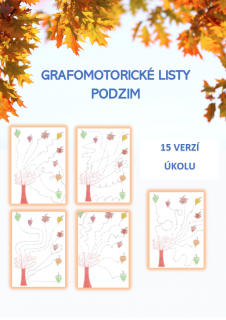 Podzimní grafomotorika - 15 listů - PDF