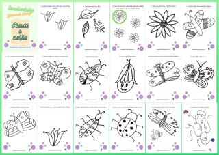 Zábavné listy - Motýli a broučci - PDF