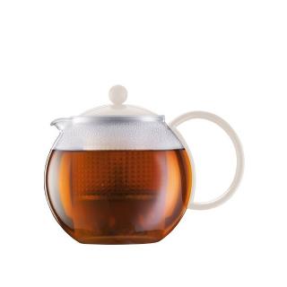 BODUM ASSAM Čajová konvice se sítkem plast 1 l bílá 1844-913