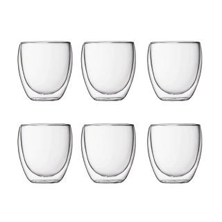 BODUM PAVINA Sklenice dvoustěnná 0,25l 6ks 4558-10-12