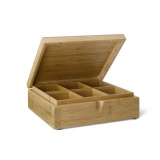 Bredemeijer Box na čaj 6 přihrádek bambus