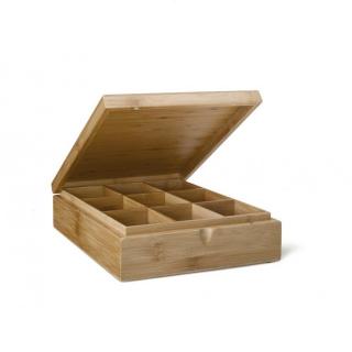 Bredemeijer Box na čaj 9 přihrádek bambus