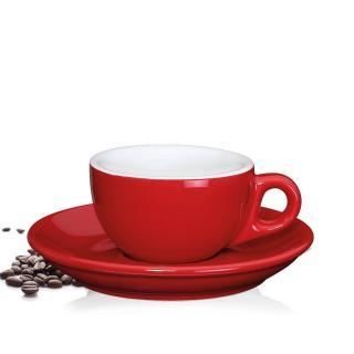 Cilio Porcelánový šálek na espresso červený 50 ml