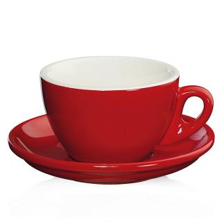 Cilio Šálek s podšálkem roma červený 100 ml