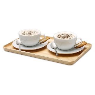Continenta Obdélníkový podnos přírodní 34 x 21 cm