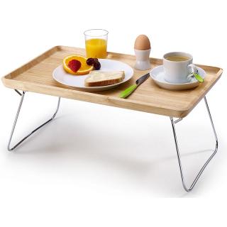 Continenta Servírovací podnos do postele 53x32 cm přírodní gumovník