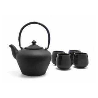 Dárková sada konvička 1l + 4 porcelánové hrnky Chengdu - Bredemeijer
