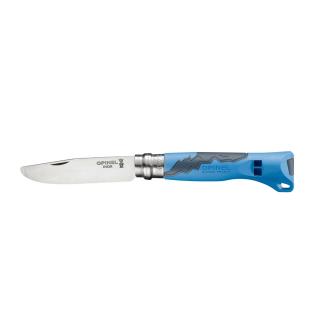 Dětský zavírací nůž N°07 Outdoor Junior, blistr, modrý - Opinel