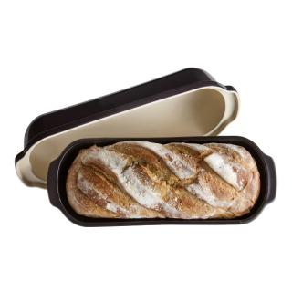 Emile Henry Forma na pečení chleba Specialities 39,5 x 16 cm antracitová e-balení