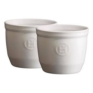 Emile Henry Sada 2 ks ramekinů 8 cm bílá Flour