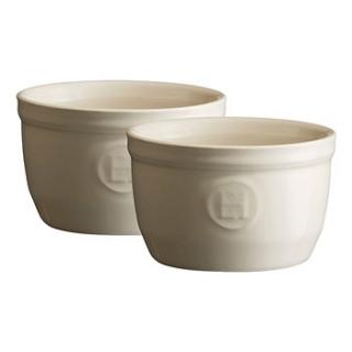 Emile Henry Sada 2 ks ramekinů 9 cm krémová Clay