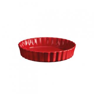 Koláčová forma hluboká, 24 cm, červená Burgundy - Emile Henry