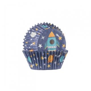 Košíčky a dekorace cupcaků s motivem vesmíru Cupcake Cases, 48 ks - Mason Cash