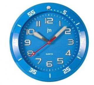 LOWELL Nástěnné hodiny modré 28 cm