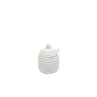 Maxwell &amp; Williams Porcelánová nádoba na med se lžičkou White Basics