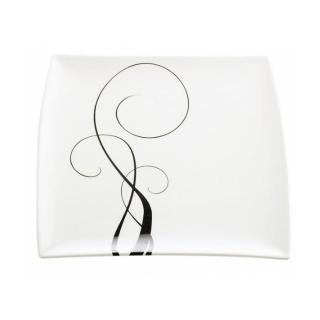 Maxwell &amp; Williams WHITE BASICS BREEZE čtvercový mělký talíř 26 cm