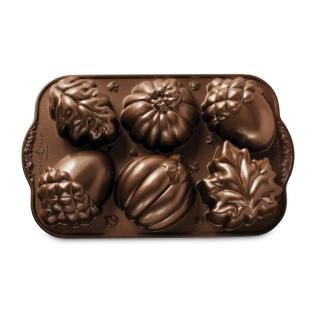 Nordic Ware Bábovka Podzimní sladkosti 3cup tmavá měď