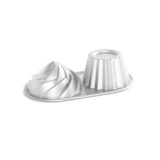 Nordic Ware Bábovka velký cupcake 6cup stříbrná