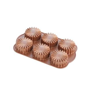 Nordic Ware Forma Hvězdice - plát s 6 formičkami 3 cup měděná