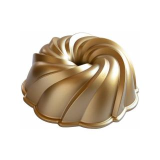 Nordic Ware Forma na bábovku vodní vír zlatá
