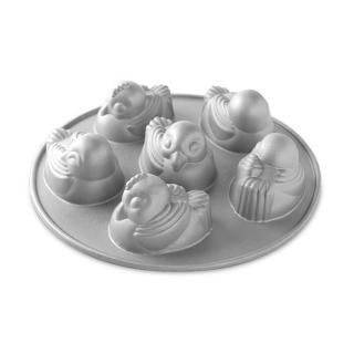 Nordic Ware Kuřátka plát se 6 formičkami stříbrná