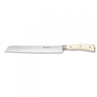 Nůž na chleba Classic Ikon créme dvojitě vroubkovaný, 23 cm, dárkové balení - Wüsthof Dreizack Solingen