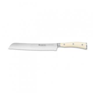 Nůž na chleba Classic Ikon créme vroubkovaný, 20 cm, dárkové balení - Wüsthof Dreizack Solingen