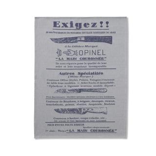 Opinel Bavlněná kuchyňská utěrka 50x70 cm, bílá