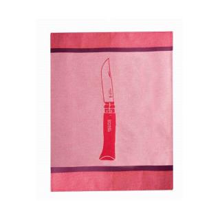 Opinel Bavlněná kuchyňská utěrka 50x70 cm, červená