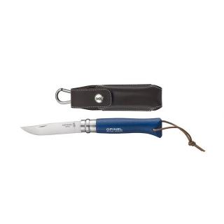 OPINEL VRI N°08 Inox Trekking 8,5 cm rukojeť blue + pouzdro + provázek