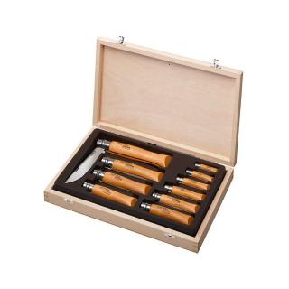 OPINEL VRI N°10 dřevěný box s 10 karbonovými noži