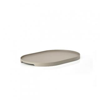 Oválný servírovací tác Singles, 23 cm, šedohnědá - Zone Denmark