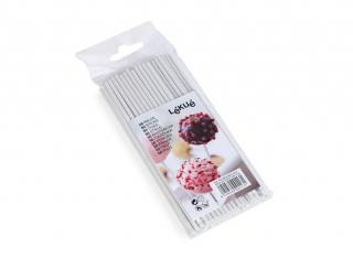 Plastové tyčinky na Cake Pops, bílé - Lékué