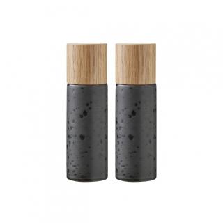 Sada mlýnků na sůl a pepř 2 ks, matte black - Bitz