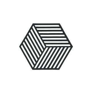Silikonová podložka pod hrnec Hexagon 1 ks, černá - Zone Denmark