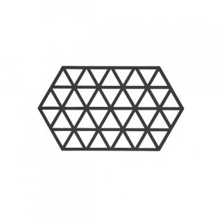 Silikonová podložka pod hrnec Triangles 1 ks, černá - Zone Denmark