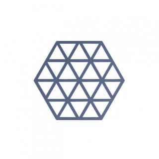 Silikonová podložka pod hrnec Triangles 1 ks, džínově modrá - Zone Denmark